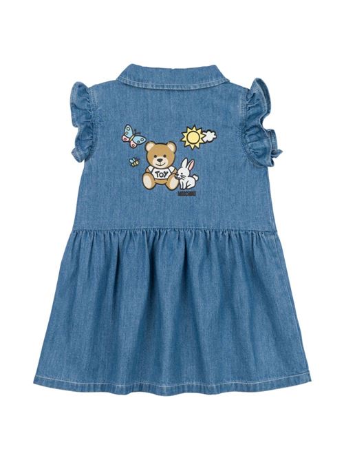 Abito neonata in denim MOSCHINO BABY | MDV0BXL0E1340933